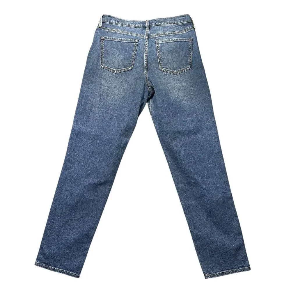 Gloria Vanderbilt Womens 6 Boyfriend Jeans Blue Medium Wash Denim EUC